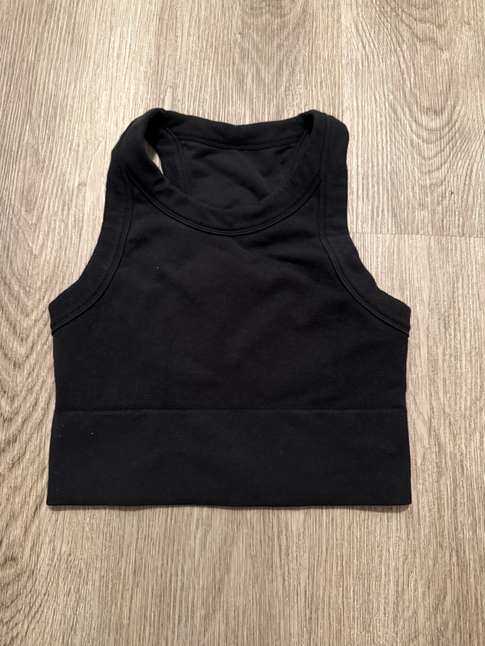 Alo seamless Black Cropped Top